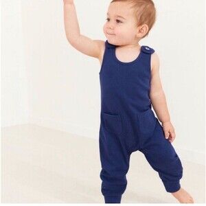 Hanna Andersson Baby Pocket Overalls in French Terry 18-24 Month